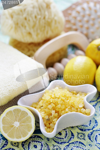 Image of lemon bath salt