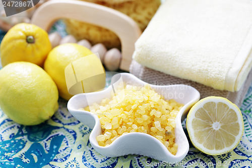 Image of lemon bath salt