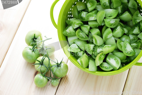Image of green tomatoes
