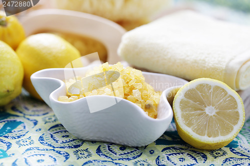 Image of lemon bath salt