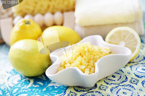 Image of lemon bath salt