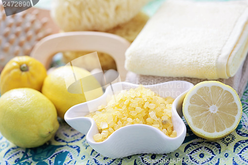 Image of lemon bath salt