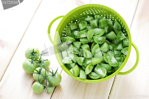 Image of green tomatoes
