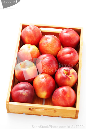 Image of box of nectarines