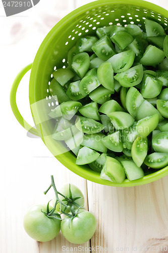 Image of green tomatoes