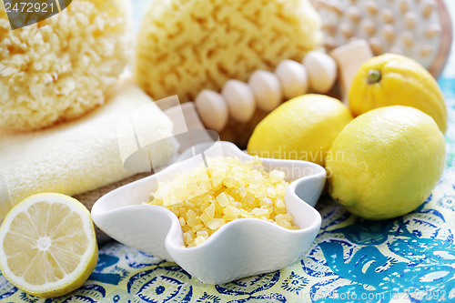 Image of lemon bath salt