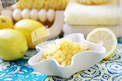 Image of lemon bath salt