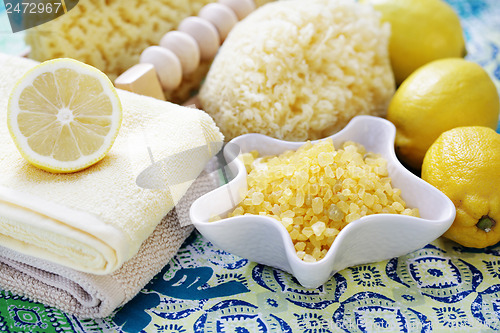 Image of lemon bath salt
