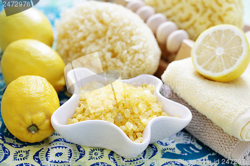 Image of lemon bath salt