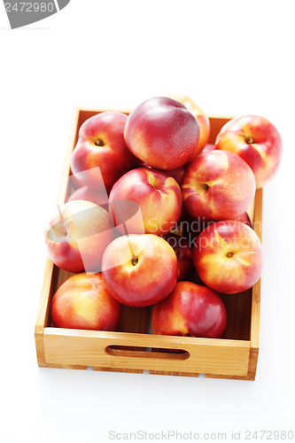 Image of box of nectarines