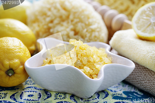 Image of lemon bath salt