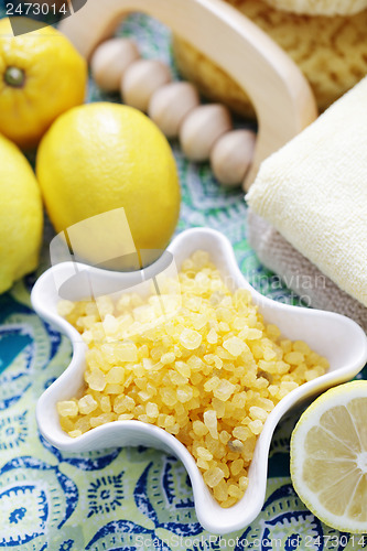 Image of lemon bath salt