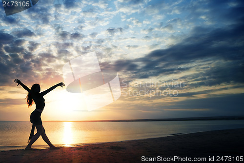 Image of Beauty and sunset