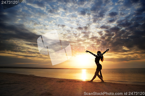 Image of Beauty and sunset