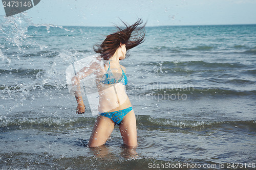 Image of Splash at the beach 
