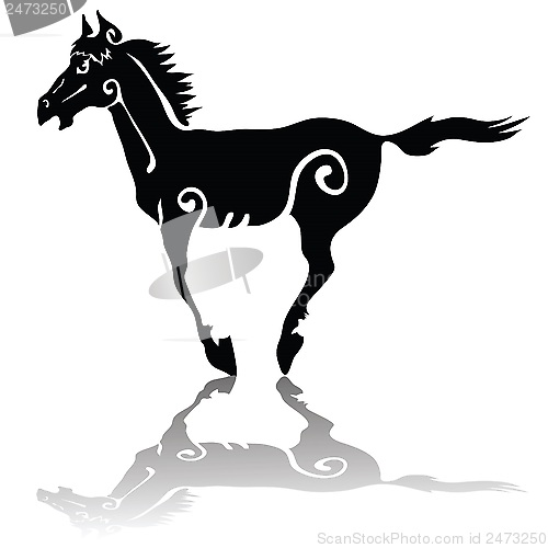 Image of running horse