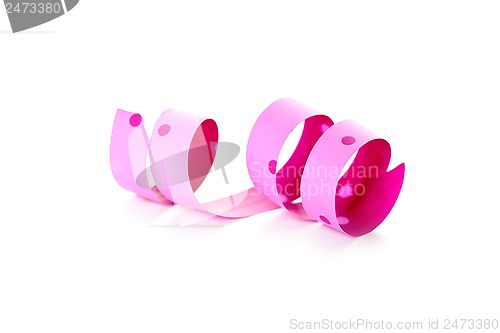 Image of pink ribbon serpentine