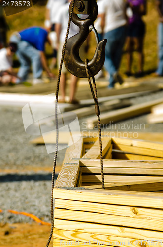Image of construction crane at a job site