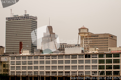 Image of winston salem skyline