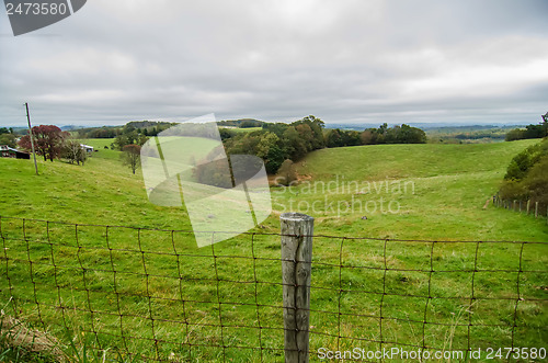 Image of mountain farm land in virginia mountains