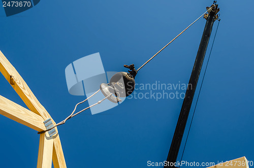 Image of construction crane at a job site