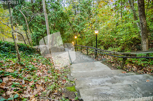 Image of walkway leading to natural bridge virginia