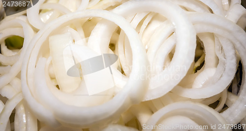 Image of sliced onions prepared