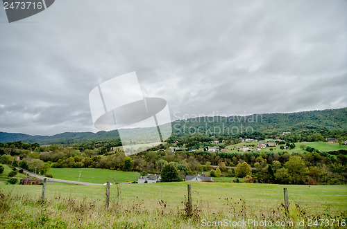 Image of mountain landscapes in virginia state around roanoke 