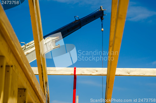 Image of crane at construction site