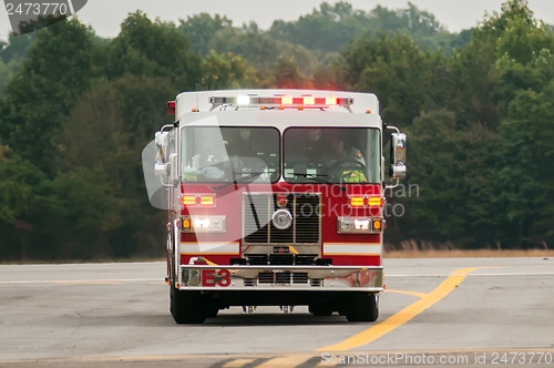 Image of front of a fire truck