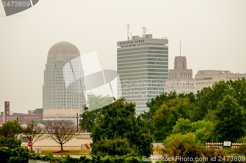 Image of winston salem skyline