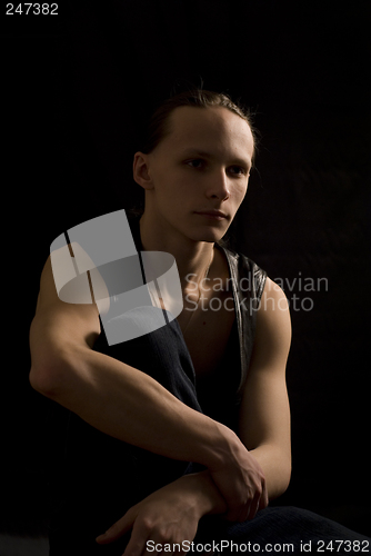 Image of Dark portrait of a man I