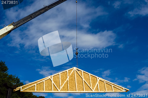 Image of construction crane at a job site