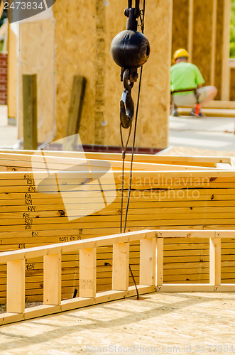 Image of construction crane at a job site