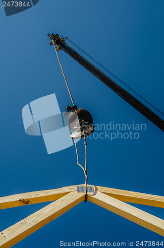 Image of construction crane at a job site