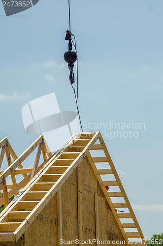 Image of construction crane at a job site