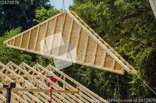 Image of construction crane at a job site