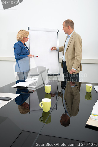 Image of Business people giving presentation