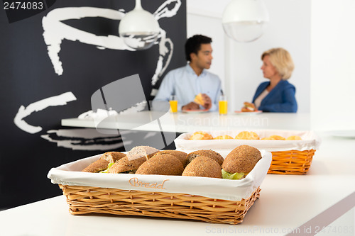 Image of Sandwiches in cafeteria
