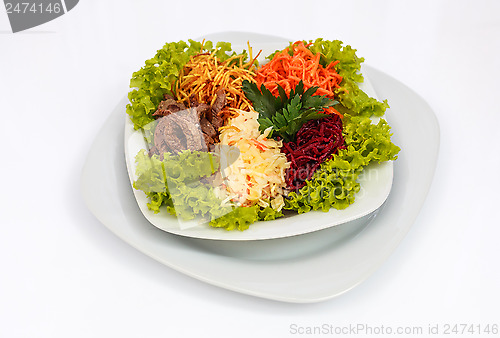 Image of fresh vegetable salad