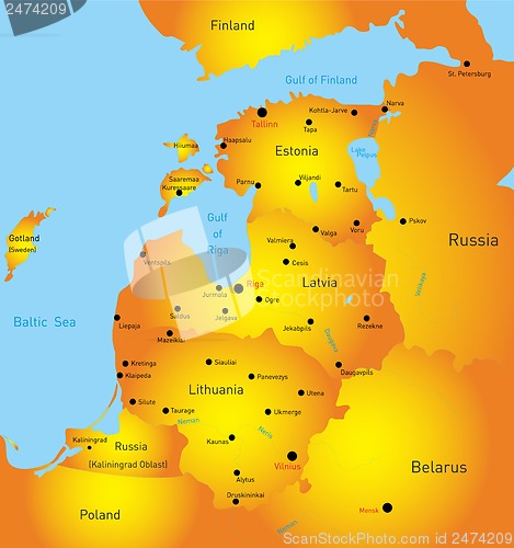 Image of Baltic region countries