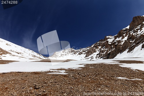 Image of Rocks in snow