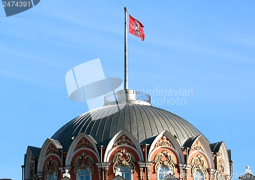 Image of The roof of Peter's traveling palace in Moscow