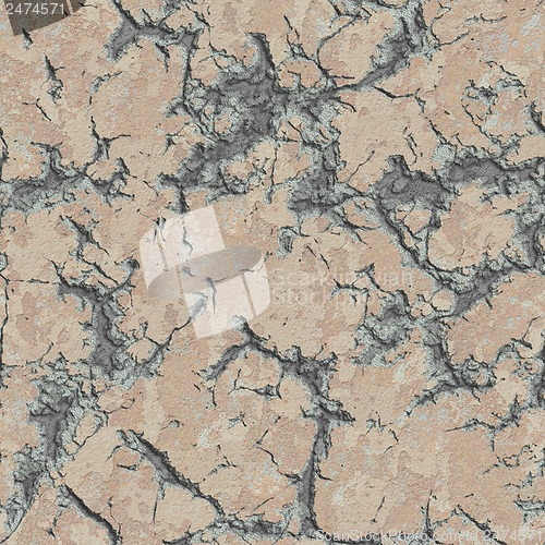 Image of Cracked Plaster Wall. Seamless Tileable Texture.