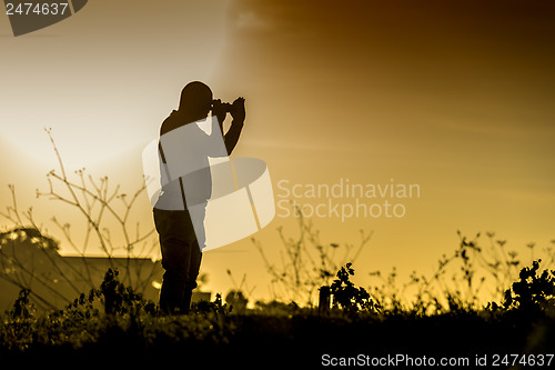 Image of Photographer silhouette