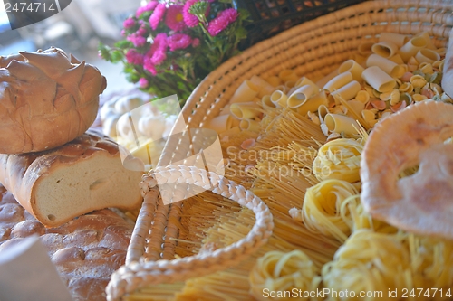 Image of catering buffet food indoor in luxury restaurant