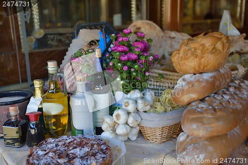 Image of catering buffet food indoor in luxury restaurant