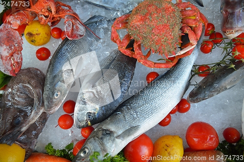 Image of Seafood on ice