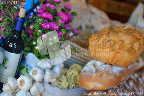 Image of catering buffet food indoor in luxury restaurant