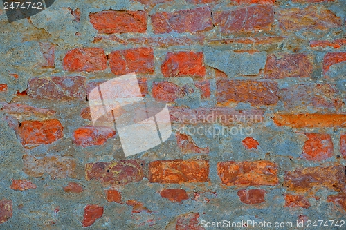 Image of red  brick wall texture